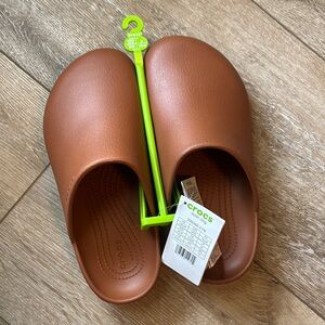 CROCS Brown Slippers Comfortable Slip-On Design